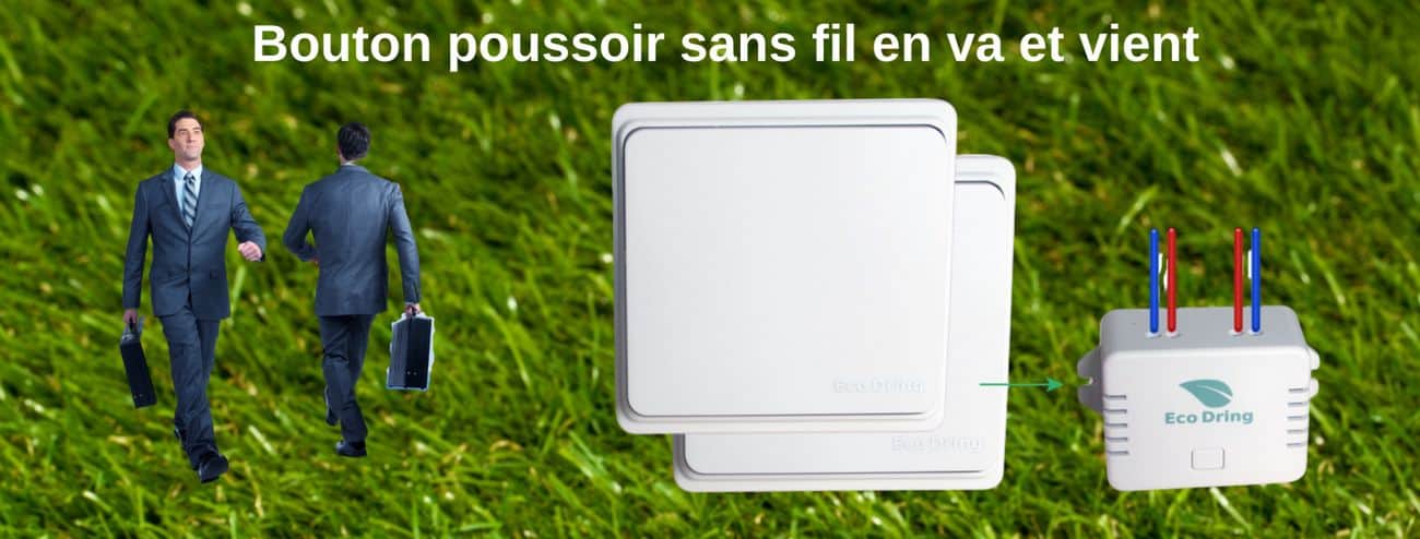 Bouton poussoir sans fil va et vient