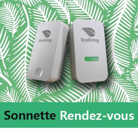 Kit sonnette sans fil et sans pile écologique – SonnEco 12 – Noir - Fast  Led Technology