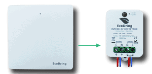 EcoDring Sonnette sans Fil sans Pile ECO ✮ Garantie Française 3 Ans ✮  portée jusqu'à 80 mètres, résistant à l'eau IPX7 + 36 mélodies : :  Bricolage